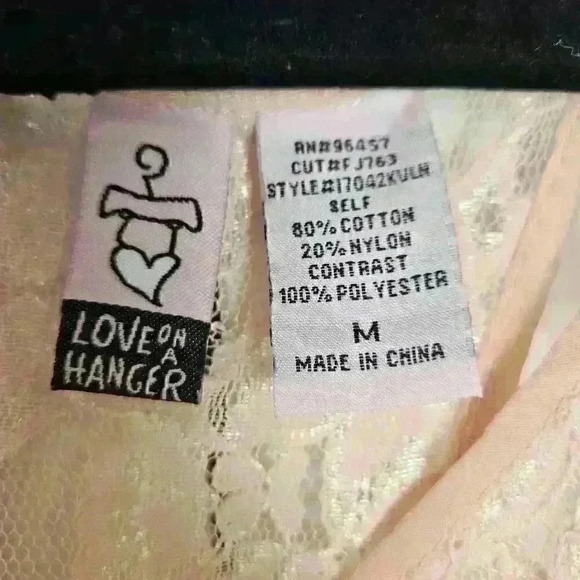 Love On A Hanger Medium Lace Sheer Pink Tank - Picture 2 of 4